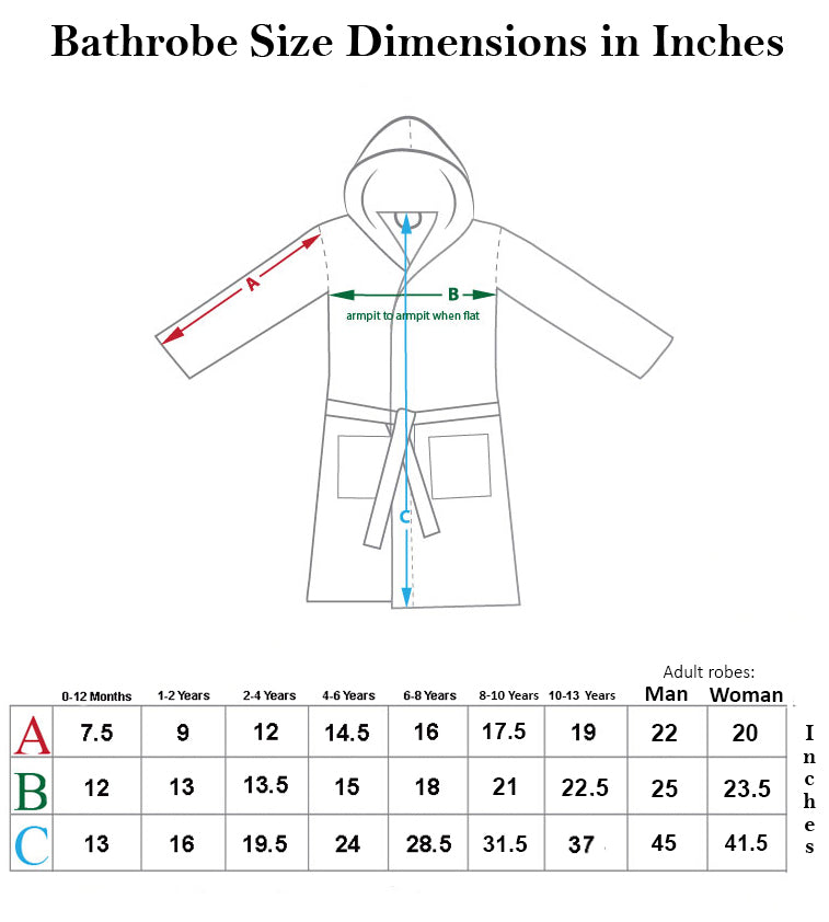 Personalized terry robe 6-8 year