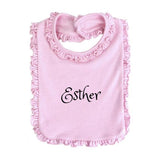 Personalized Baby bib - Pink Ruffle
