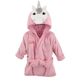 Personalized Terry Robe -Pink Unicorn