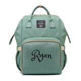 Personalized Large Diaper Bag Knapsack - Green