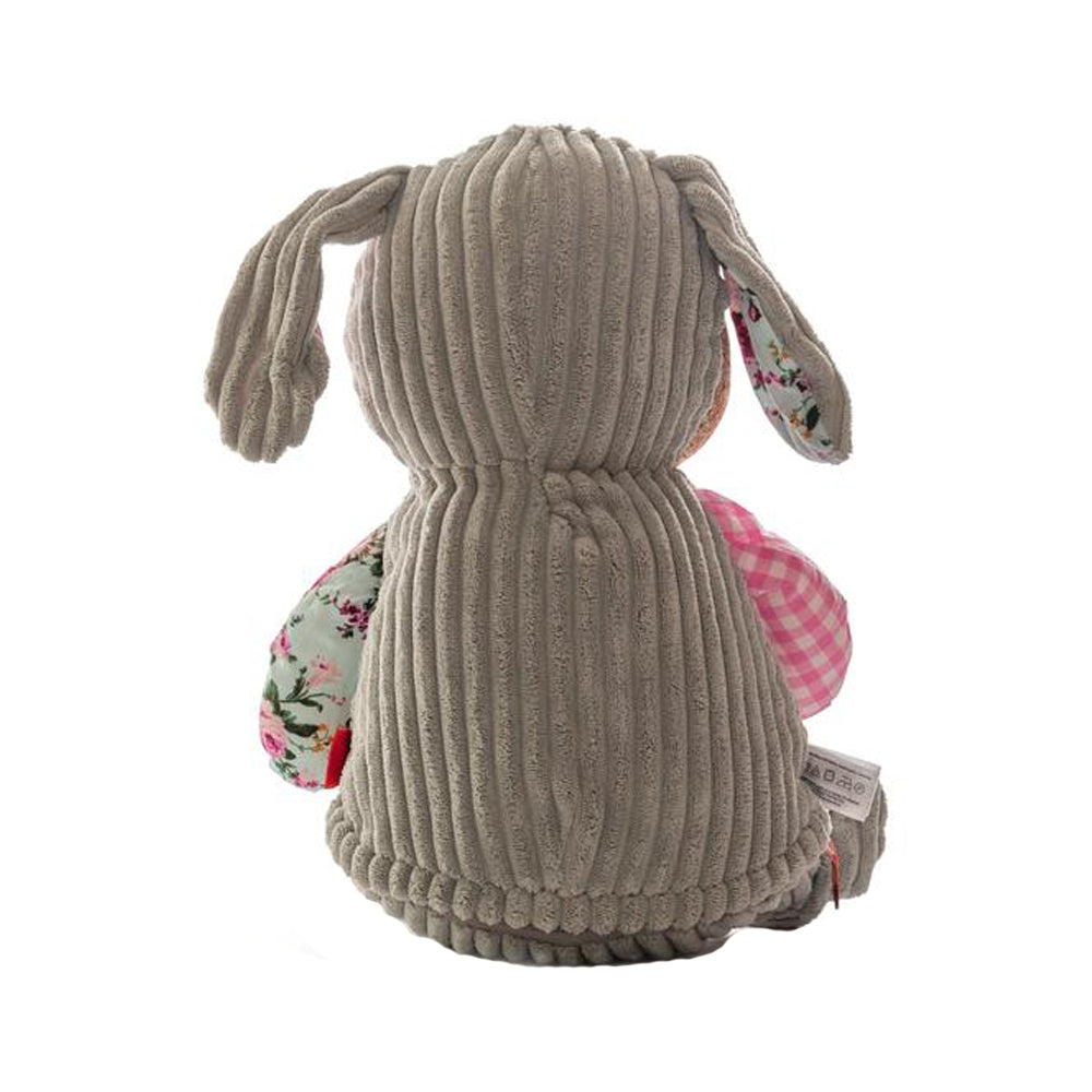 Personalized Baby plush animal Pink Bunny Arlequin