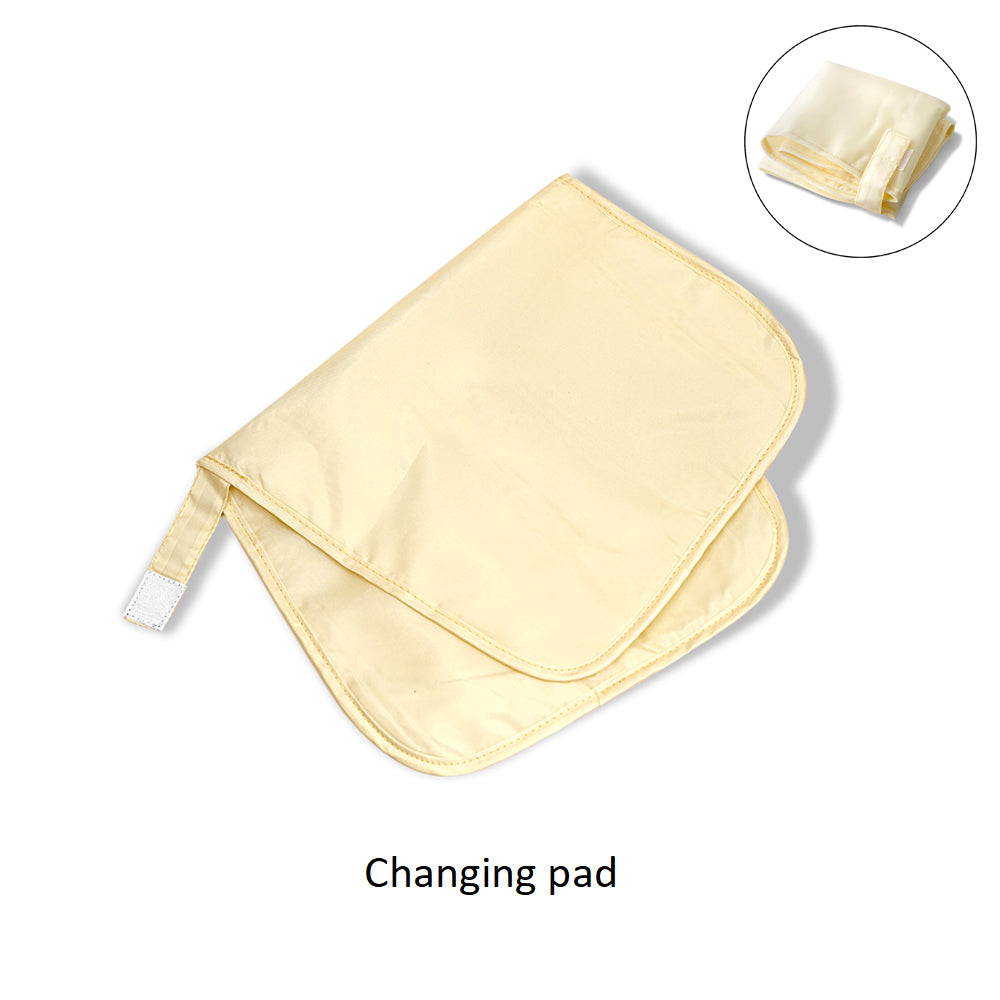 Personalized Large Diaper Bag Knapsack set -Pink /Grey