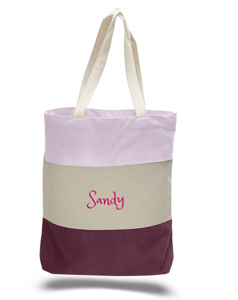 Personalized Premium Bag | Heavy Canvas Tote Bag | - Tri-Color