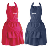 Personalized child size ruffled apron - 2 Colors